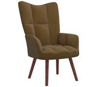 VIDAXL - Sedia Relax Marrone in Velluto