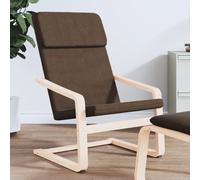 vidaXL Sedia Relax Marrone Scuro in Tessuto