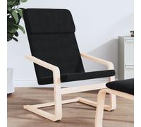 vidaXL Sedia Relax Nera in Tessuto
