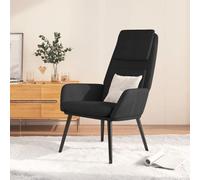 vidaXL Sedia Relax Nera in Tessuto