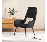 vidaXL Sedia Relax Nera in Tessuto