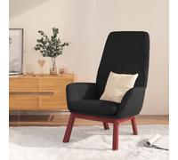 vidaXL Sedia Relax Nera in Tessuto