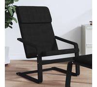 vidaXL Sedia Relax Nera in Tessuto
