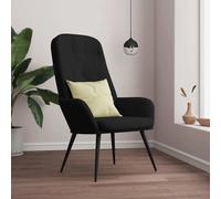 VidaXL Sedia Relax Nero in Velluto