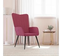 VIDAXL - Sedia Relax Rosso Vino in Velluto