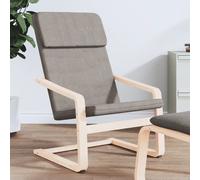 vidaXL Sedia Relax Tortora in Tessuto