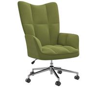 VIDAXL - Sedia Relax Verde Chiaro in Velluto