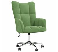 VIDAXL - Sedia Relax Verde Chiaro in Velluto