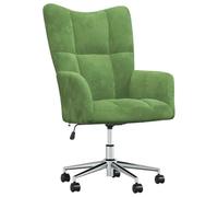 VIDAXL - Sedia Relax Verde Chiaro in Velluto