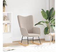 vidaXL Sedia Relaxante Grigio Chiaro in Tessuto Simile alla Lana Riccia