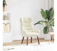 vidaXL Sedia rilassante Crema 69 x 74 x 93 cm Velluto