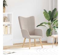 vidaXL Sedia rilassante Grigio chiaro 62 x 67 x 95.5 cm Tessuto