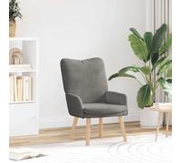 vidaXL Sedia rilassante Grigio chiaro 63 x 67 x 94 cm Tessuto