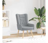 vidaXL Sedia rilassante Grigio chiaro 63 x 67 x 94 cm Tessuto