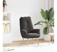vidaXL Sedia rilassante Grigio scuro 69 x 74 x 93 cm Tessuto