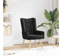 vidaXL Sedia rilassante Nero 63 x 67 x 94 cm Tessuto