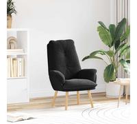 vidaXL Sedia rilassante Nero 69 x 74 x 93 cm Tessuto