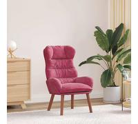 vidaXL Sedia rilassante Rosso vino 69 x 74 x 93 cm Velluto