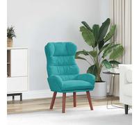 vidaXL Sedia rilassante Turchese 69 x 74 x 93 cm Velluto
