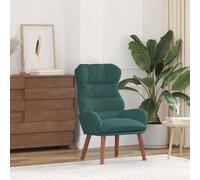 vidaXL Sedia rilassante Verde scuro 69 x 74 x 93 cm Velluto