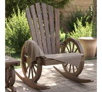 vidaXL Sedie a Dondolo Adirondack 2 pz in Legno Massello di Abete