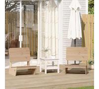 vidaXL Sedie da Giardino 2 pz 60x64x70,5 cm Legno Massello di Pino, Sedia Relax, Sedia da Giardino, posti a Sedere all'aperto, Sedia da Giardino