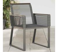 vidaXL Sedie da Giardino 4 pz Nere in Polyrattan