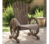 vidaXL Sedie da Giardino Adirondack 2 pz in Legno Massello di Abete