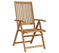 vidaXL Sedie da Giardino Pieghevoli 3 pz in Legno Massello d'Acacia