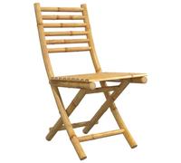 vidaXL Sedie da Giardino Pieghevoli 4 pz 43x54x88 cm in bambù