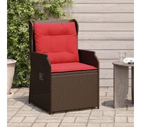 vidaXL Sedie da giardino reclinabili 2 pz con Cuscini Marrone