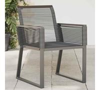 SEDIE DA GIARDINO VIDAXL Set 2 pz Polyrattan Nero - 4008113
