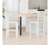 vidaXL Sedie da pranzo 2 pcs Bianco 40 x 47,5 x 99,5 cm