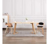 vidaXL Sedie da Pranzo 2 pz in Legno Piegato e Similpelle