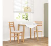 vidaXL Sedie da Pranzo con Cuscini 2 pz in Legno Massello di Hevea, sedia da pranzo, sedia da cucina, sedile da pranzo, sedia, sedia da soggiorno