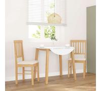 vidaXL Sedie da Pranzo con Cuscini 2 pz in Legno Massello di Hevea