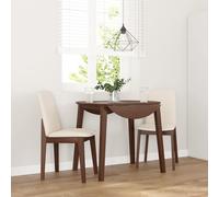 vidaXL Sedie da Pranzo con Cuscini 2pz Marrone Legno Massello di Hevea, sedia da pranzo, sedia da cucina, sedile da pranzo, sedia, sedia da soggiorno