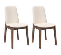 vidaXL Sedie da Pranzo con Cuscini 2pz Marrone Legno Massello di Hevea, sedia da pranzo, sedia da cucina, sedile da pranzo, sedia, sedia da soggiorno