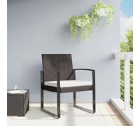 vidaXL Sedie da Pranzo da Giardino 2 pz Marroni in Rattan PP