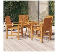 VIDAXL - Sedie Da Pranzo Da Giardino 4pz Legno Massello Di Acacia