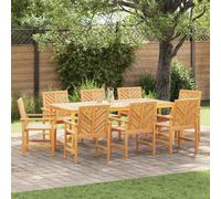 vidaXL Sedie da pranzo da giardino 8 pcs Marrone 59 x 62.5 x 89 cm