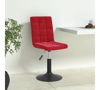Sedie da Pranzo Girevoli 4 pz Rosso Vino in Velluto