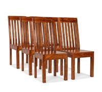 vidaXL Sedie da Pranzo Moderne 6 pz Massello con Finitura Sheesham