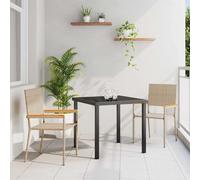 vidaXL Sedie impilabili da giardino 2 pcs Crema e Marrone