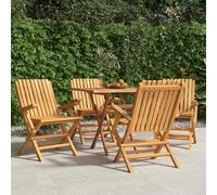 SEDIE DA GIARDINO VIDAXL Pieghevoli 4 pz 61x67x90cm Legno Massello Teak - 3155055