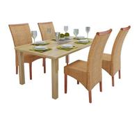 Vidaxl - Sedie Sala Da Pranzo 4 Pz In Rattan Marrone