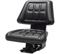 vidaXL Sedile per Trattore con Sospensione Nero Imbottito Regolabile Sedia