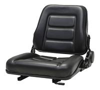 vidaXL Sedile per Trattore e Muletto Schienale Regolabile Nero Acciaio Sedia