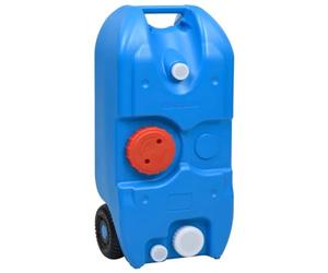 vidaXL Serbatoio d'Acqua con Ruote per Campeggio 40 L Blu