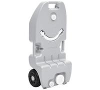 VIDAXL - Serbatoio Di Acqua Con Ruote Per Campeggio 25 L Grigio